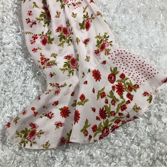 Zara NWT Floral Blouse Sz XS - Picture 5 of 10